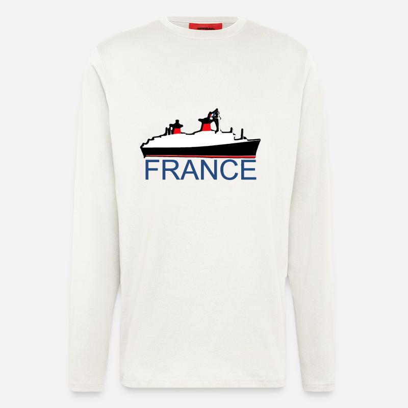 DER FRANKREICH PQUEBOT - Langarmshirt - made by SPREAD  - OFF WHITE