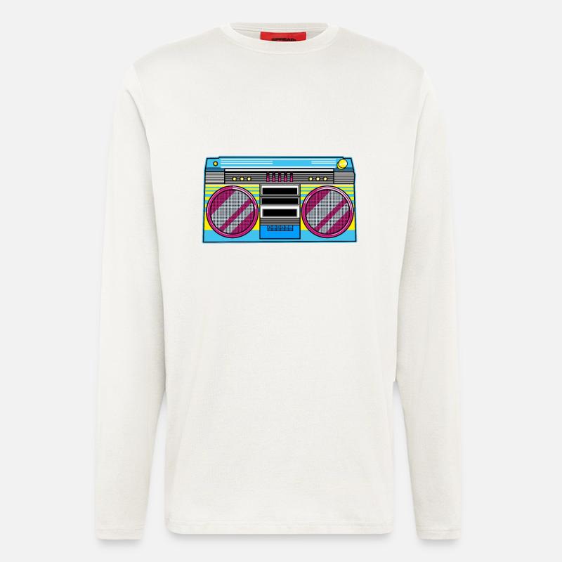 Ghettoblaster - Langarmshirt - made by SPREAD  - OFF WHITE