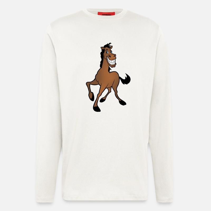 Pferd - Langarmshirt - made by SPREAD  - OFF WHITE