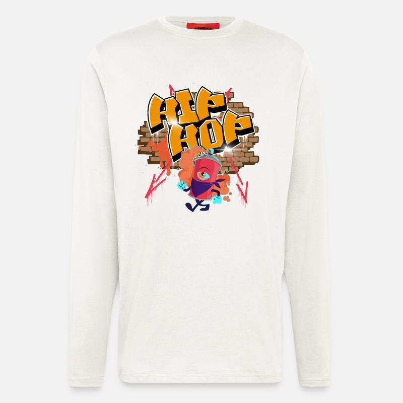 Hip Hop Graffiti - Langarmshirt - made by SPREAD  - OFF WHITE