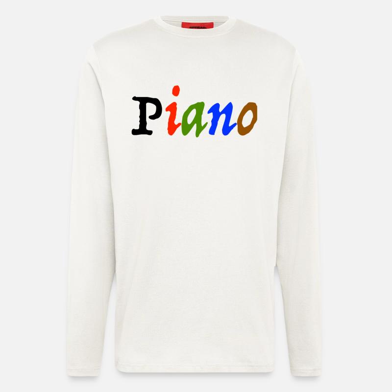 piano - Langarmshirt - made by SPREAD  - OFF WHITE