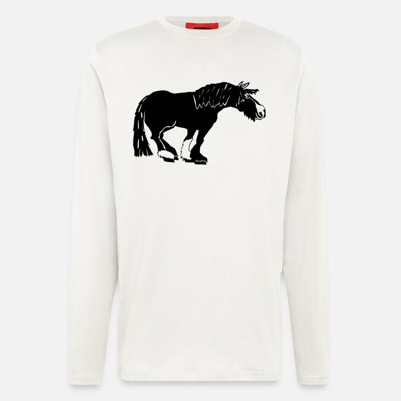 funny Tinker black, Irish Cob - Longsleeve - made by SPREAD - OFF WHITE