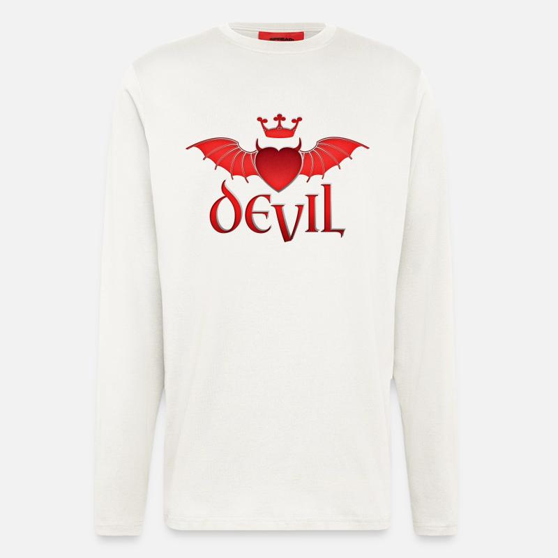 Engel & Teufel - Langarmshirt - made by SPREAD  - OFF WHITE