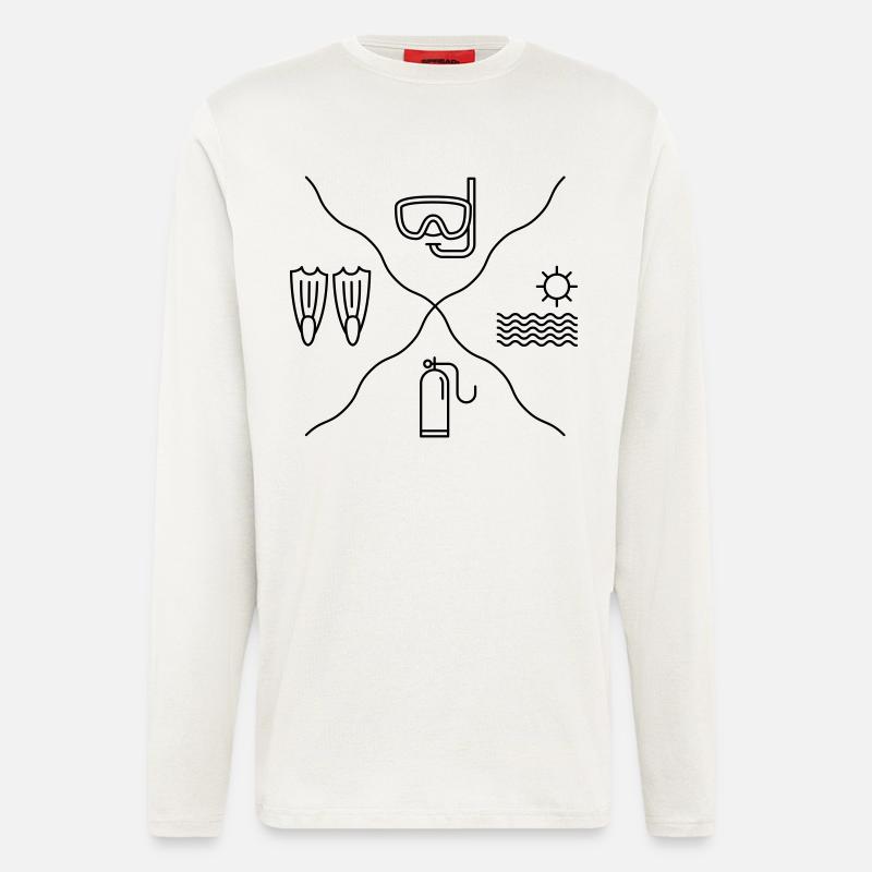 Tauchen - Langarmshirt - made by SPREAD  - OFF WHITE