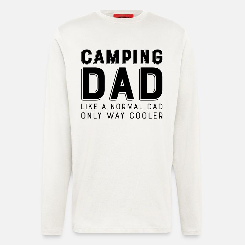 camping dad - Longsleeve - made by SPREAD - OFF WHITE