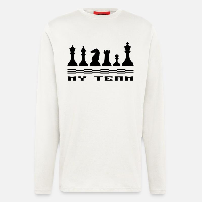 Schach - Langarmshirt - made by SPREAD  - OFF WHITE