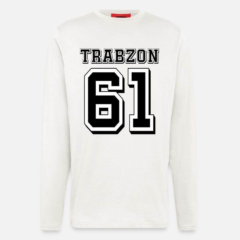 Trabzon 61 - Manches longues bio décontracté fabriqué en UE - OFF WHITE