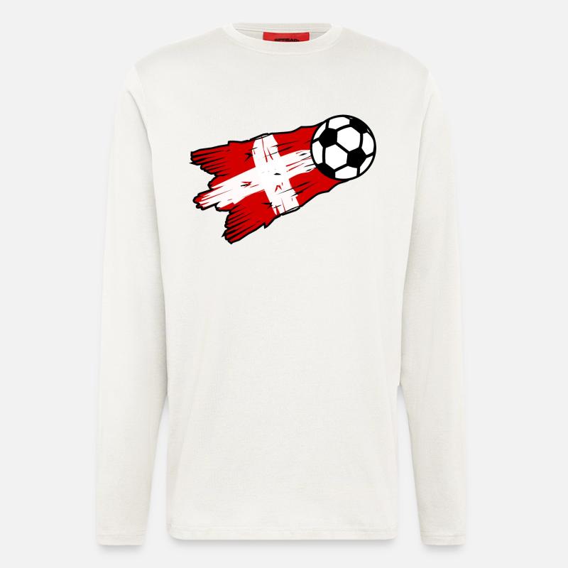 Schweizer Fußball - Langarmshirt - made by SPREAD  - OFF WHITE