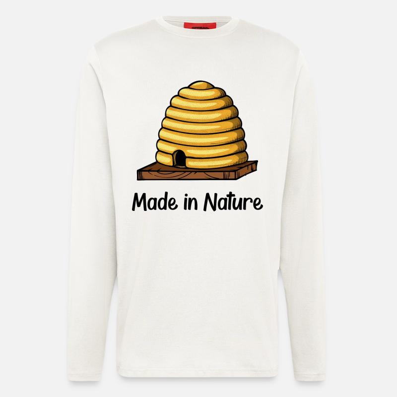 Lebensraum Statement Natur - Langarmshirt - made by SPREAD  - OFF WHITE