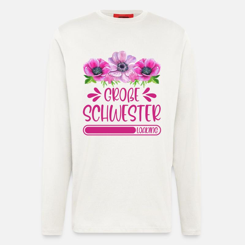 Große Schwester Loading - Langarmshirt - made by SPREAD  - OFF WHITE
