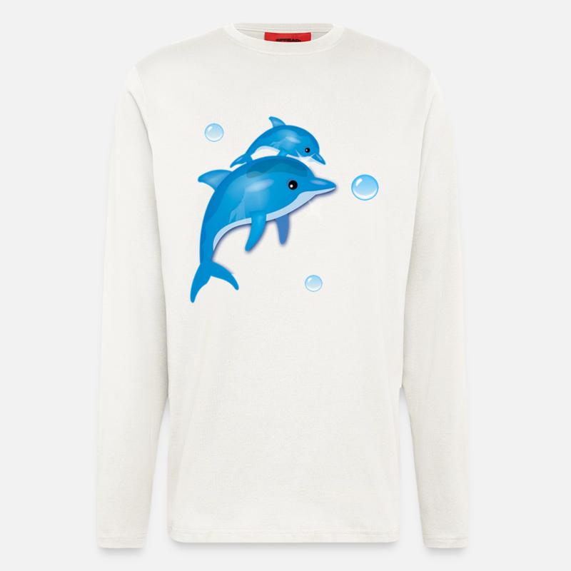 Dolphin - Langarmshirt - made by SPREAD  - OFF WHITE