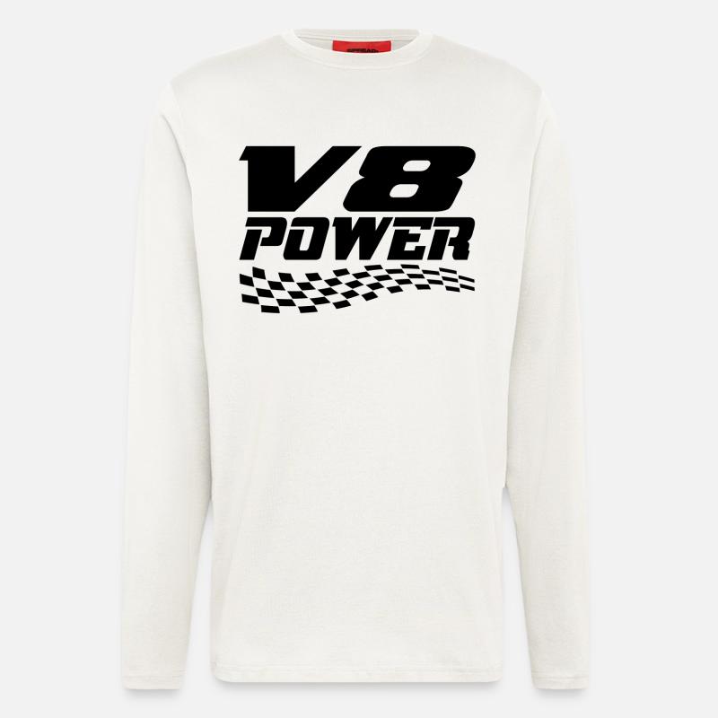 V8 - Langarmshirt - made by SPREAD  - OFF WHITE