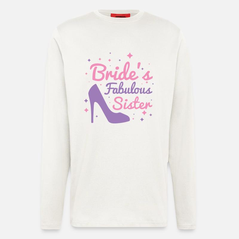 Die fabelhafte Schwester der Braut - Langarmshirt - made by SPREAD  - OFF WHITE