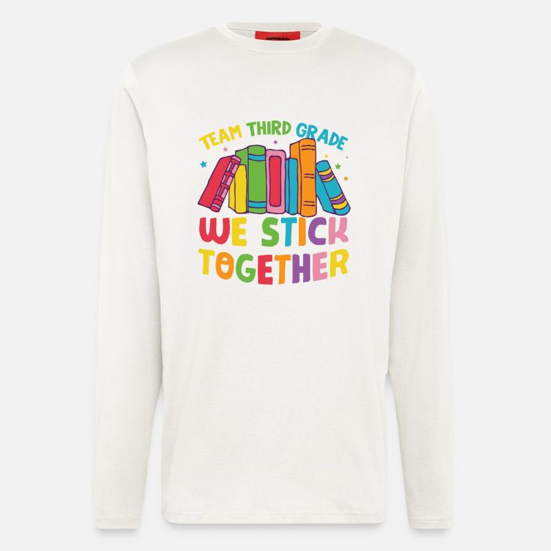 Team Third Grade Back To School - Longsleeve - made by SPREAD  - OFF WHITE