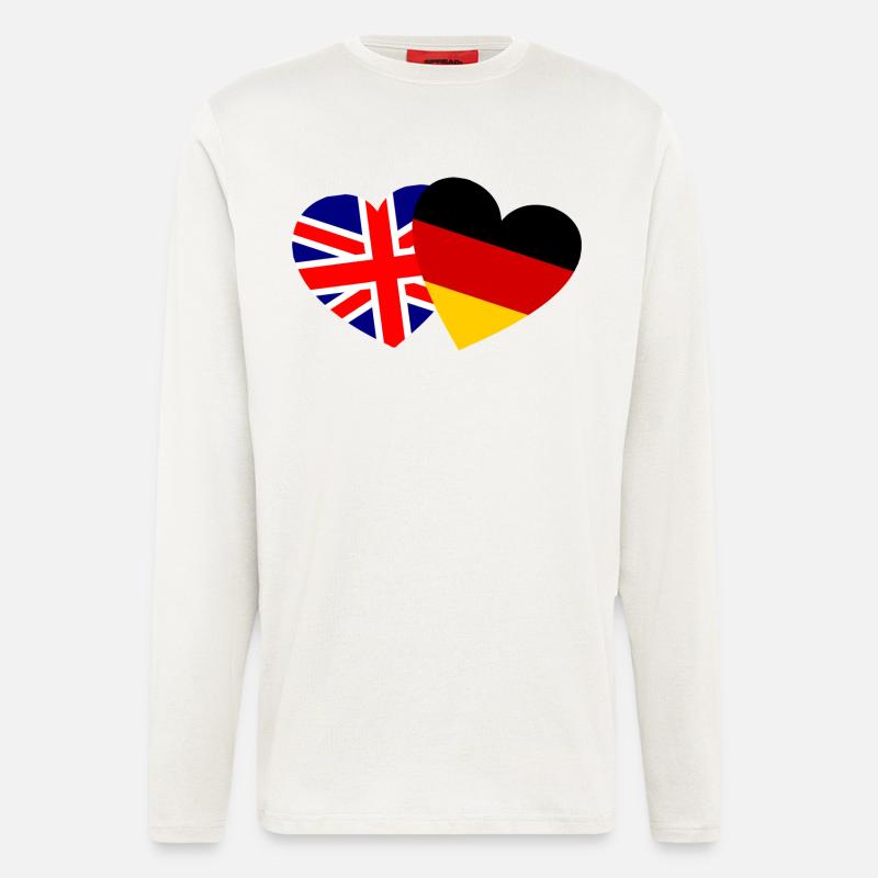 Die Deutsch-Britische Freundschaft - Langarmshirt - made by SPREAD  - OFF WHITE