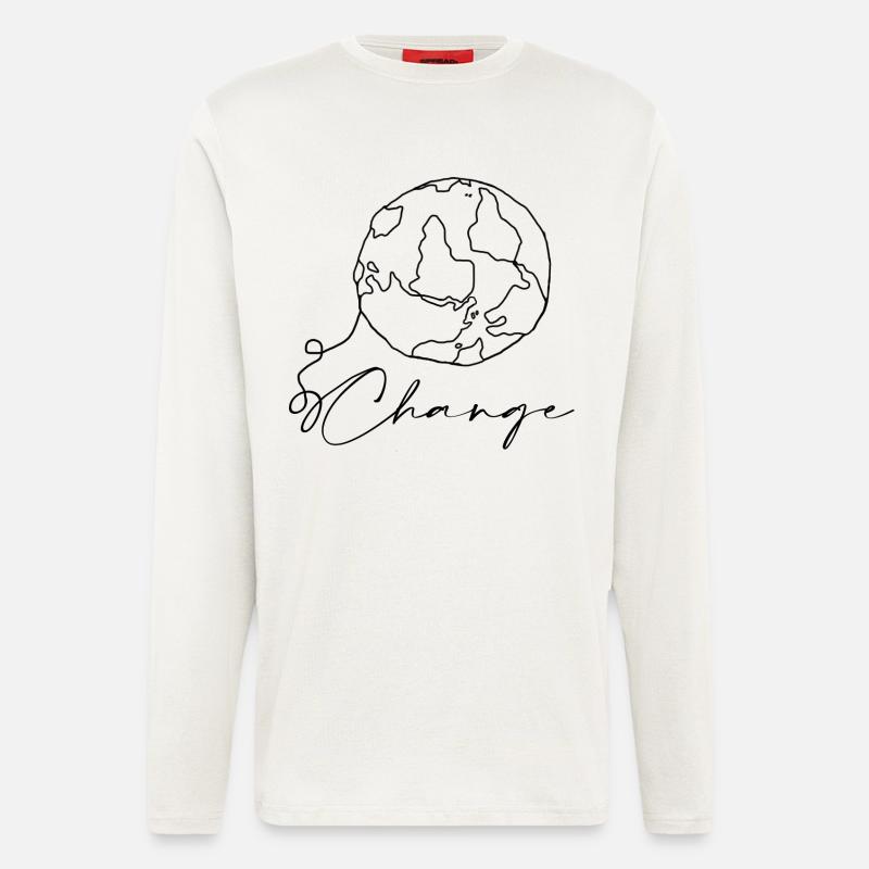 World - Langarmshirt - made by SPREAD  - OFF WHITE