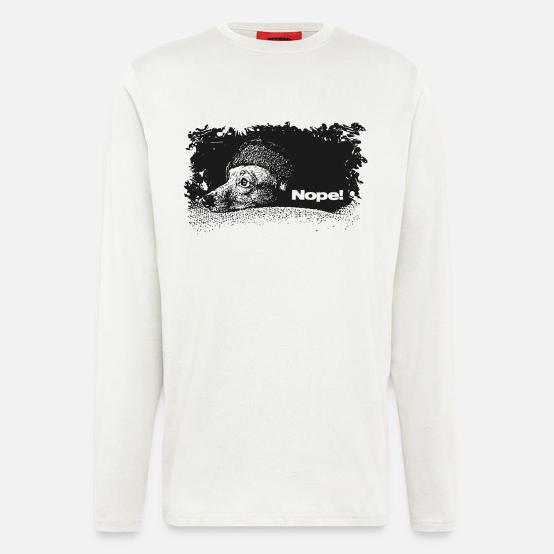 Nope - Heute nicht - Langarmshirt - made by SPREAD  - OFF WHITE