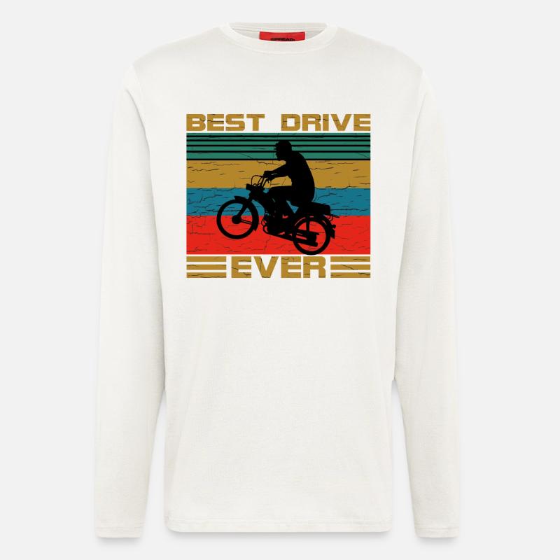 Zweitakter Retro - Langarmshirt - made by SPREAD  - OFF WHITE