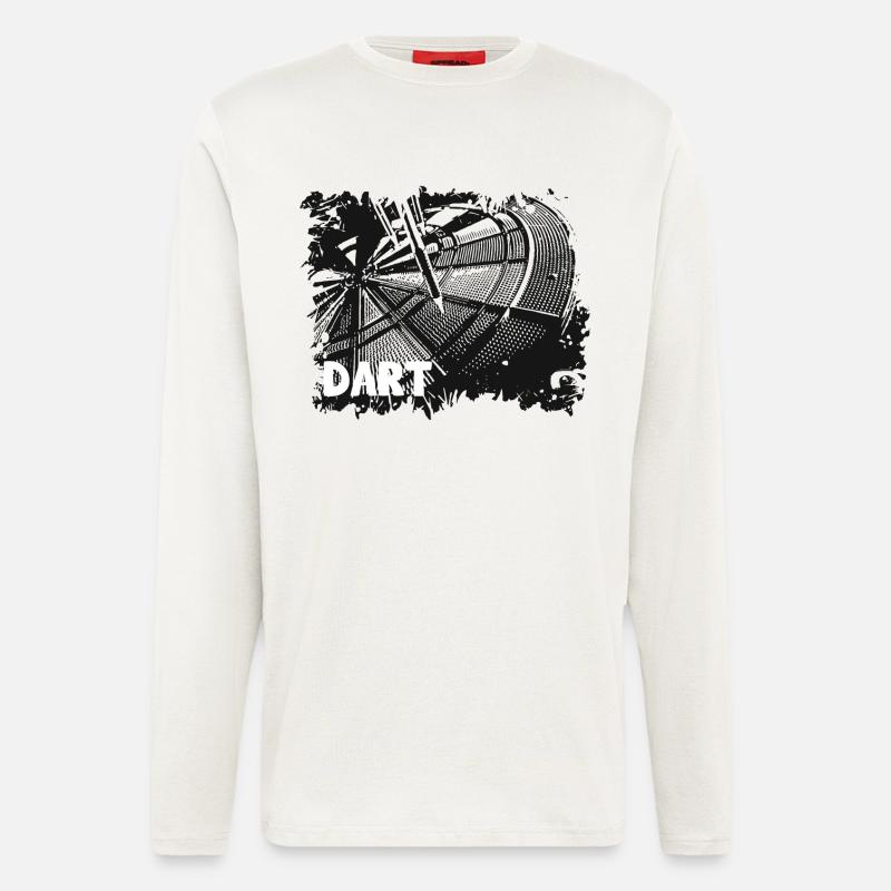 Dartscheibe - Darts - Dartpfeile - Darten - Langarmshirt - made by SPREAD  - OFF WHITE