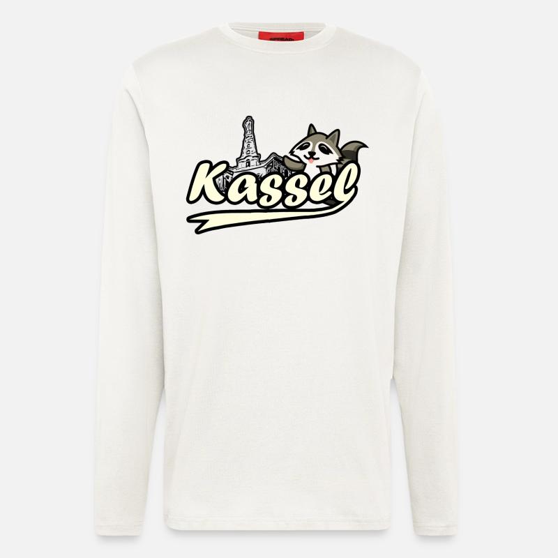 Kassel Waschbär Herkules - Langarmshirt - made by SPREAD  - OFF WHITE