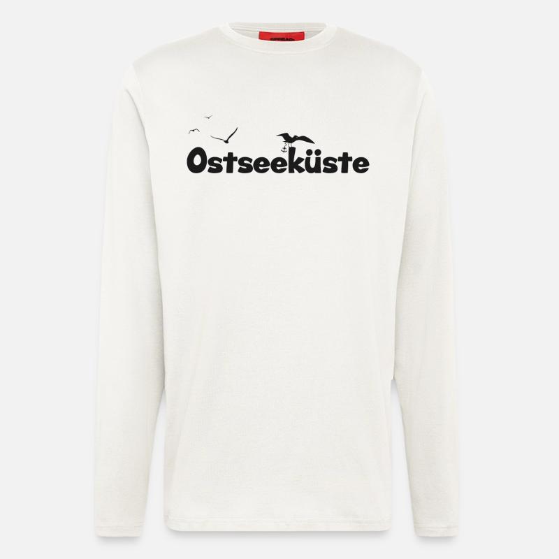 Ostseeküste - Langarmshirt - made by SPREAD  - OFF WHITE