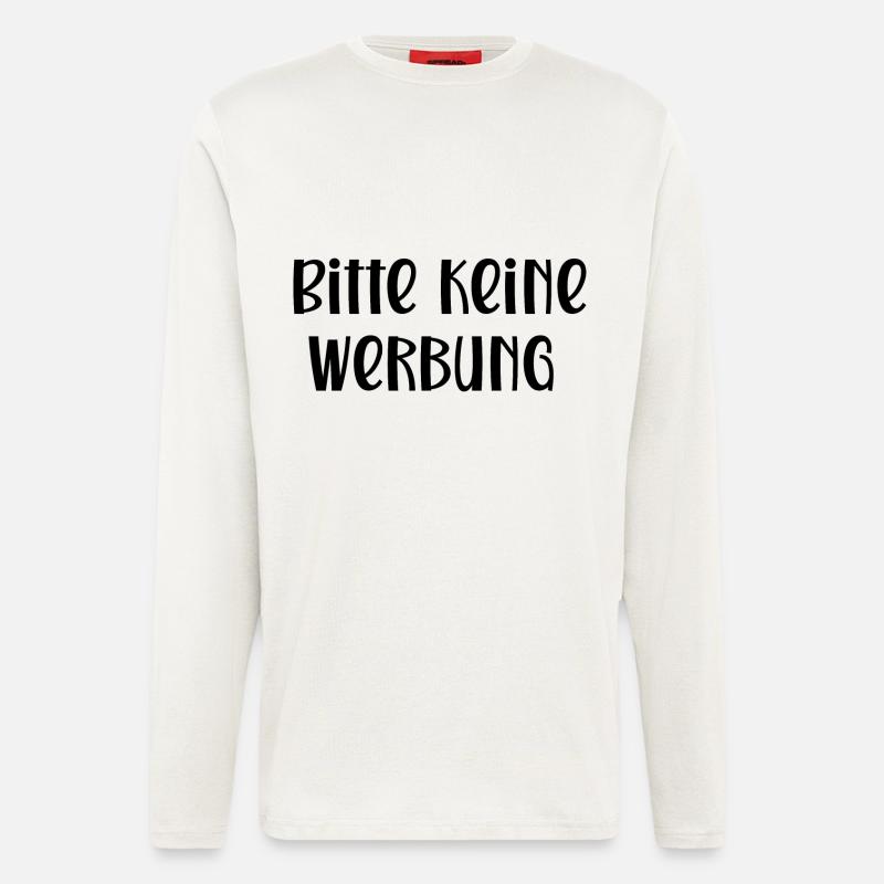 Bitte keine Werbung - Langarmshirt - made by SPREAD  - OFF WHITE