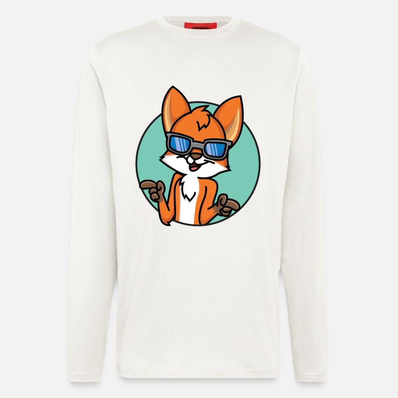 Funny Fox - Longsleeve - made by SPREAD  - OFF WHITE