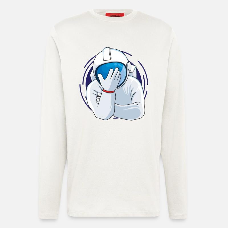 Facepalm Astronaut - Langarmshirt - made by SPREAD  - OFF WHITE