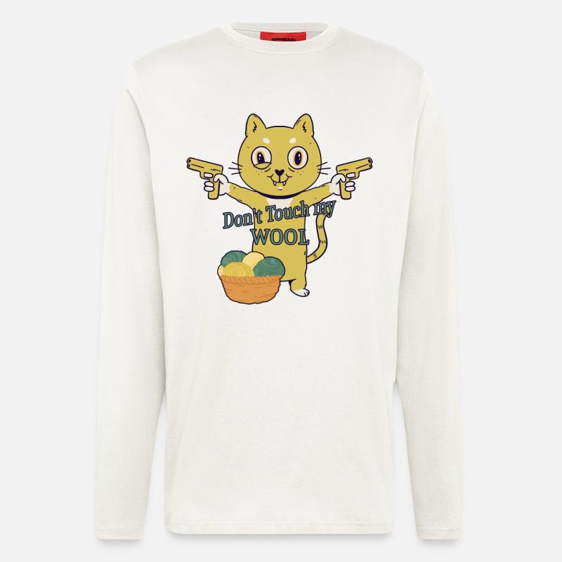 Don't touch my wool! - Longsleeve - made by SPREAD - OFF WHITE