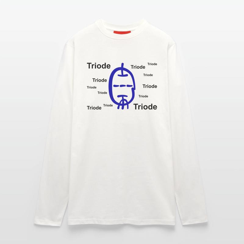Calligraphic Style Triode with Text Longsleeve - made by SPREAD 