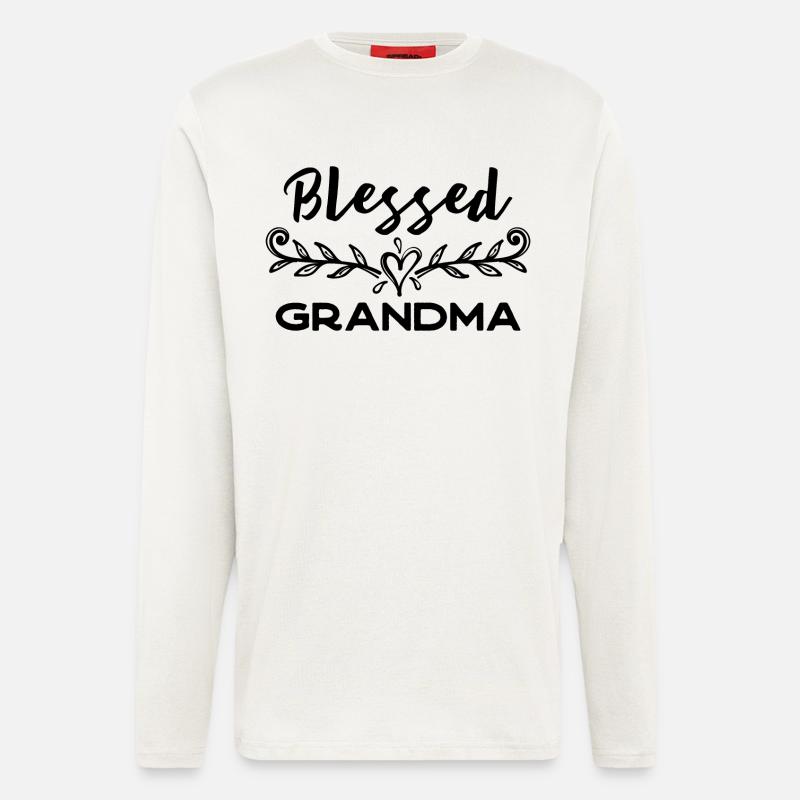 Großmutter Lieblingsoma Superoma Oma Statement - Langarmshirt - made by SPREAD - OFF WHITE
