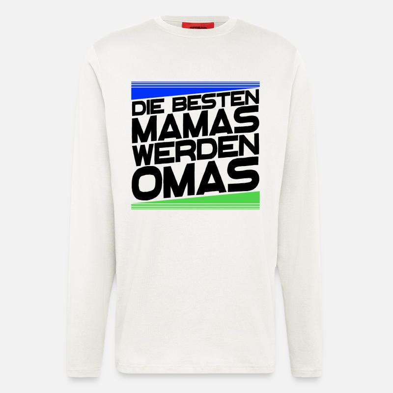 Gratulation Oma Statement Großmutter Alles Gute - Langarmshirt - made by SPREAD  - OFF WHITE