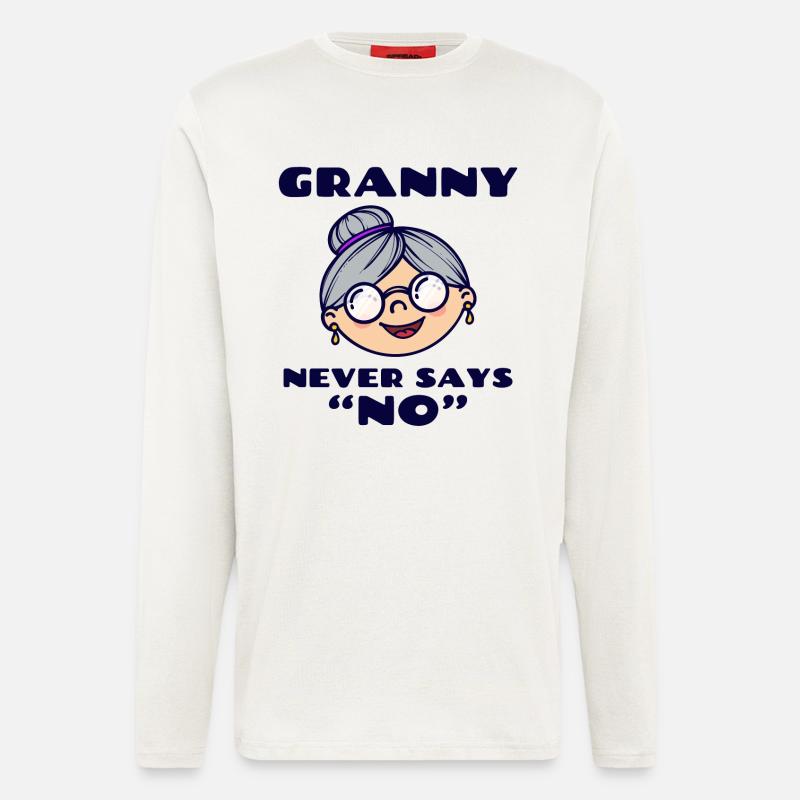 Lieblingsomi Großmutter Oma Statement Brille - Langarmshirt - made by SPREAD  - OFF WHITE