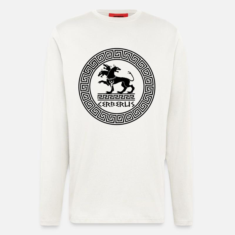 Der Wächter der Unterwelt (schwarz) - Langarmshirt - made by SPREAD - OFF WHITE
