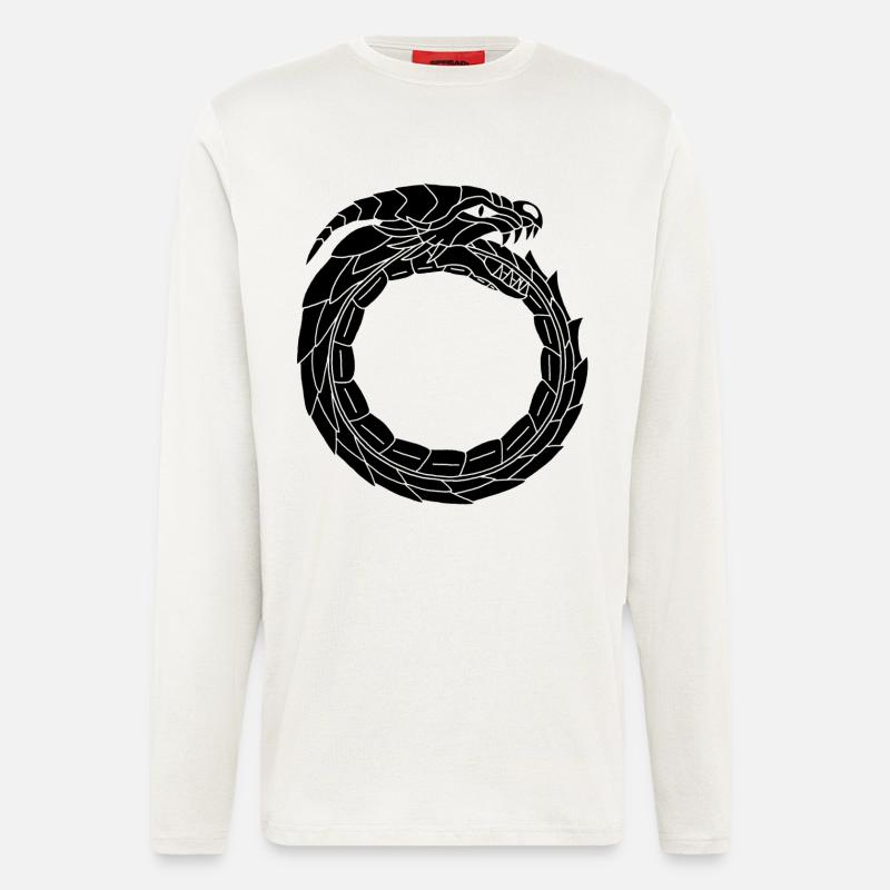 Devouring Black Dragon - Longsleeve - made by SPREAD  - OFF WHITE