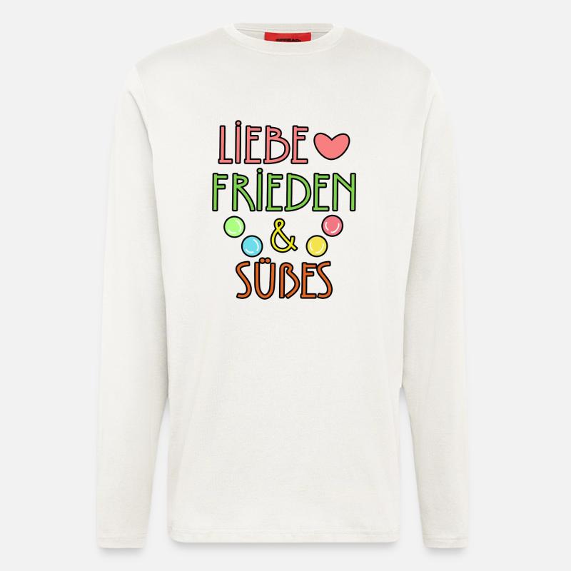 Dessert Heart Candy Sweets Statement - Longsleeve - made by SPREAD  - OFF WHITE