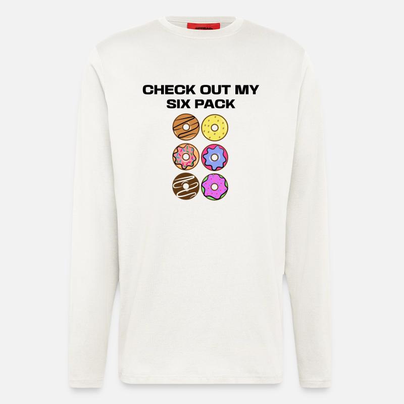 Sweets Funny Donut Statement Dessert - Longsleeve - made by SPREAD  - OFF WHITE