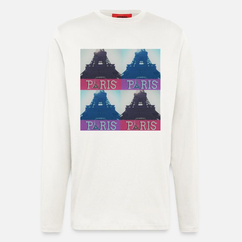 Paris Eiffel - Longsleeve - made by SPREAD  - OFF WHITE
