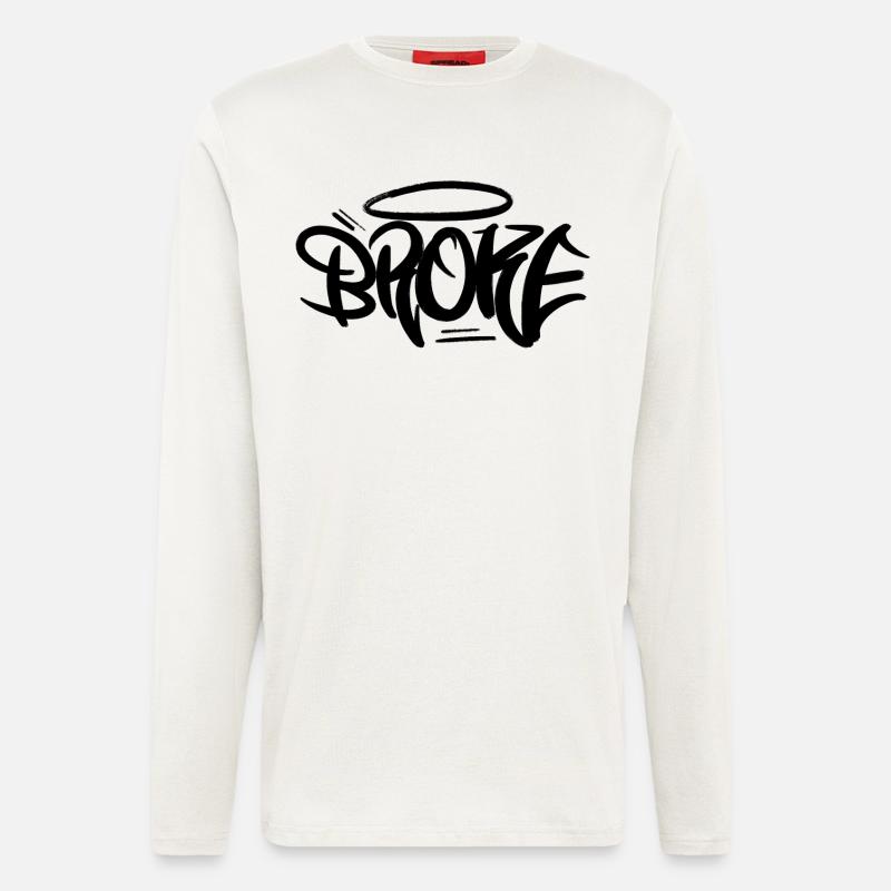 Broke Graffiti Design Style - Langarmshirt - made by SPREAD  - OFF WHITE