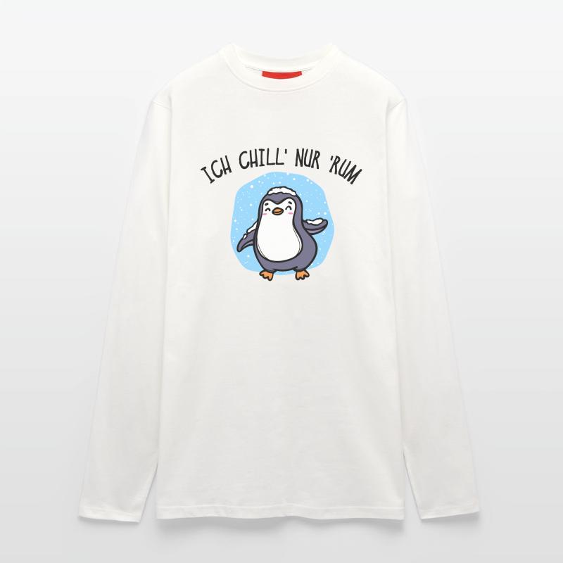Kälte Pinguin Vogel Tier Eis Schnee Statement Langarmshirt - made by SPREAD 