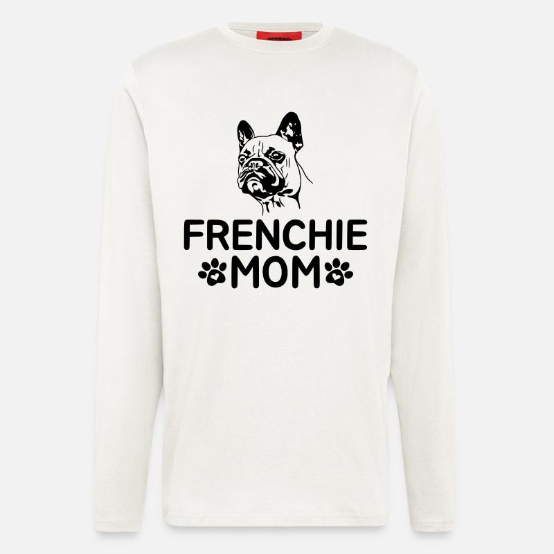Frenchie Mom - Langarmshirt - made by SPREAD  - OFF WHITE