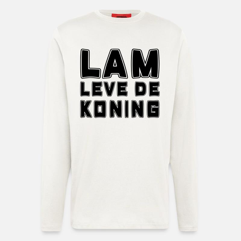 Lamb live the king, King's Day # - Longsleeve - made by SPREAD  - OFF WHITE
