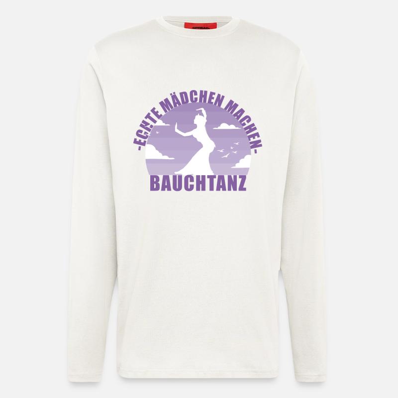 Bauchtänzerin . Echte Mädchen machen Bauchtanz - Langarmshirt - made by SPREAD - OFF WHITE