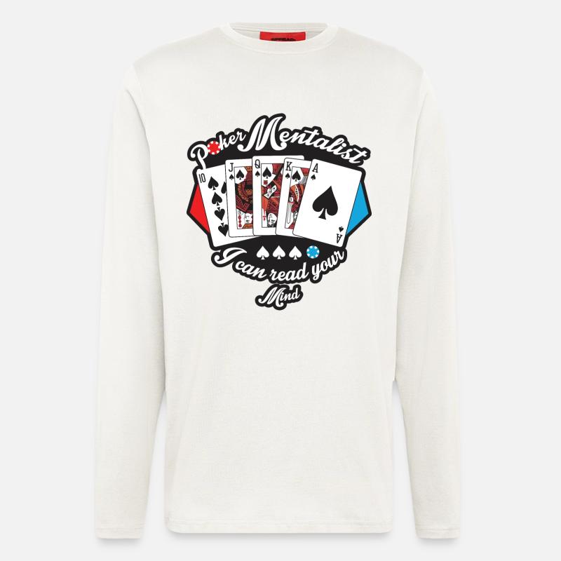 Poker Mind Reader - Longsleeve - made by SPREAD  - OFF WHITE