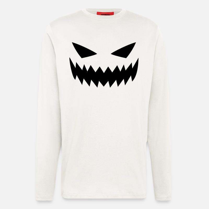 Gestörte Horrorfratze - Langarmshirt - made by SPREAD  - OFF WHITE