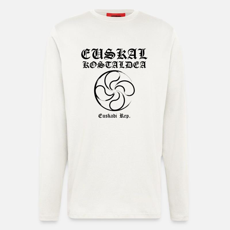 Baskisches Kreuz - Langarmshirt - made by SPREAD  - OFF WHITE