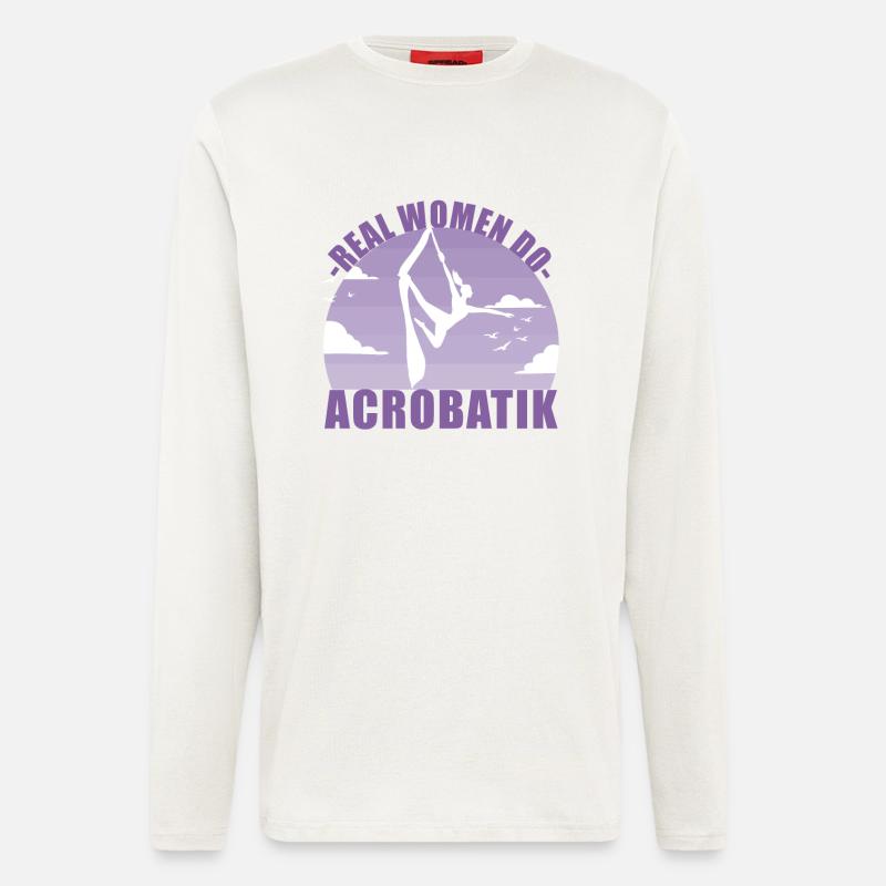 Akrobatik Luftakrobatik Acrobatik Sport Geschenk - Langarmshirt - made by SPREAD  - OFF WHITE
