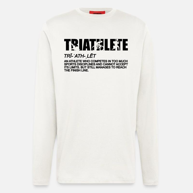 Triathlon Definition - Langarmshirt - made by SPREAD  - OFF WHITE