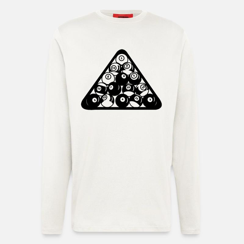 Billiard Triangle - Longsleeve - made by SPREAD  - OFF WHITE