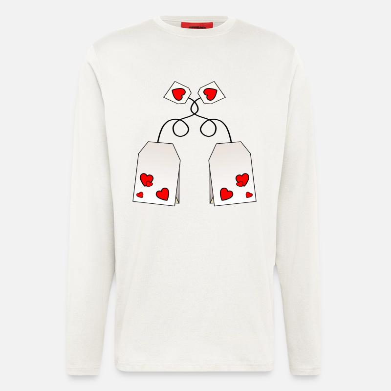 Valentine's Day Tea - Longsleeve - made by SPREAD  - OFF WHITE